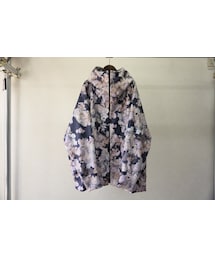 BALMUNG | 【再入荷】BALMUNG　グラフィックジャージーハイネックビッグパーカー（ネイビー）(パーカー)