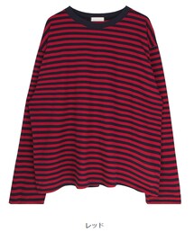 mixxmix | デイリールーズボーダー柄Tシャツ(Tシャツ/カットソー)