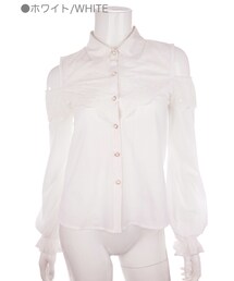 Bobon21 | 肩開きコットンブラウス-全２色-(シャツ/ブラウス)