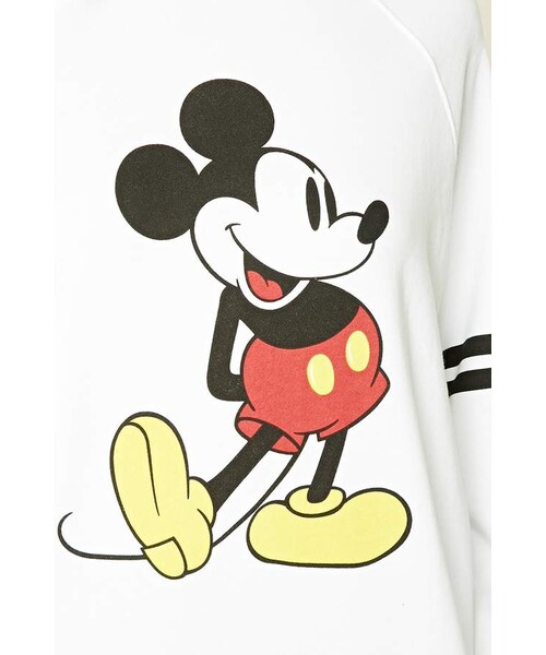 FOREVER 21(フォーエバー トゥエンティーワン)の「Forever 21 Mickey Mouse Striped Sweatshirt(スウェット・レディース・White・Small/Medium/Large)」の5枚目の写真