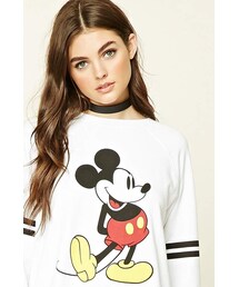 FOREVER 21 | Forever 21 Mickey Mouse Striped Sweatshirt(スウェット)