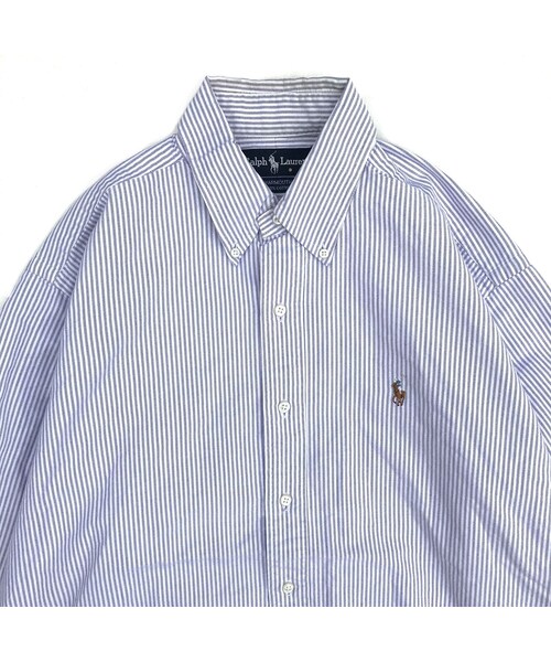 RALPH LAUREN（ラルフ ローレン）の「OLD  Ralph Lauren / B.D.Stripe Shirt  / Purple（シャツ/ブラウス・メンズ・その他）」の4枚目の写真