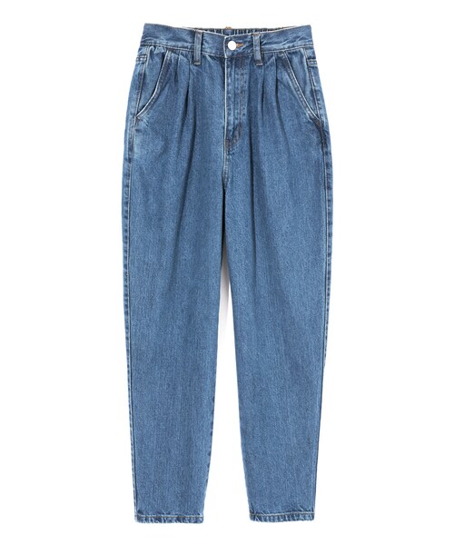 GRL（グレイル）の「ハイウエストマムデニムパンツ（デニムパンツ・レディース・ブルー/インディゴ・S）」の2枚目の写真