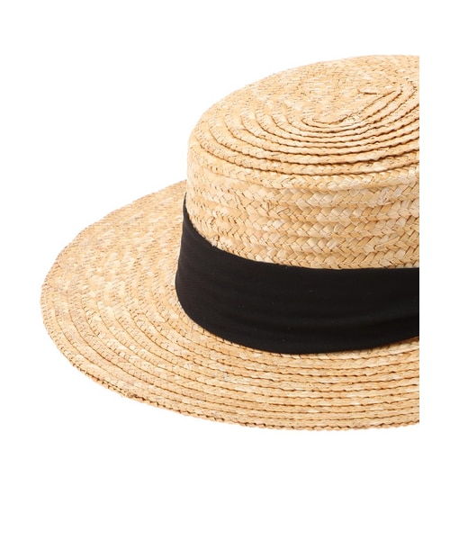 earth music&ecology（アースミュージックアンドエコロジー）の「麦カンカン帽（帽子・ブラック/ナチュラル・F）」の4枚目の写真