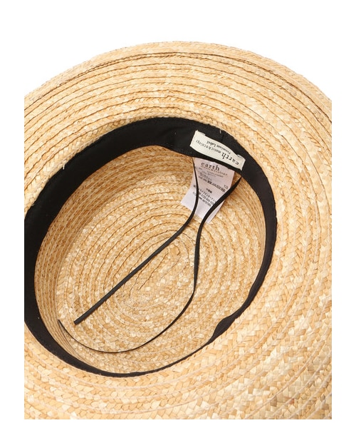 earth music&ecology（アースミュージックアンドエコロジー）の「麦カンカン帽（帽子・ブラック/ナチュラル・F）」の7枚目の写真