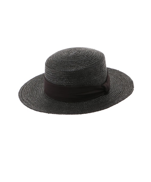 earth music&ecology（アースミュージックアンドエコロジー）の「麦カンカン帽（帽子・ブラック/ナチュラル・F）」の8枚目の写真