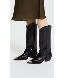 ヘルムートラング　ブラックレザーブーツ HELMUT LANG SIDE ZIP BOOTS BLACK 9 - ARCHIVESTOCK