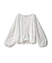 GRL | レースVネックボリュームスリーブカーディガン(カーディガン/ボレロ)