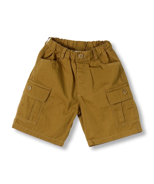 BRANSHES(ブランシェス)の「カーゴハーフパンツ(その他パンツ・キッズ・カーキグリーン/キャメル・80~150)」の2枚目の写真