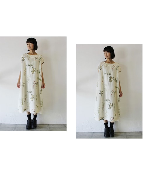 everlasting sprout 鳥の羽刺繍ワンピース everlasting sprout（エバーラスティングスプラウト）の