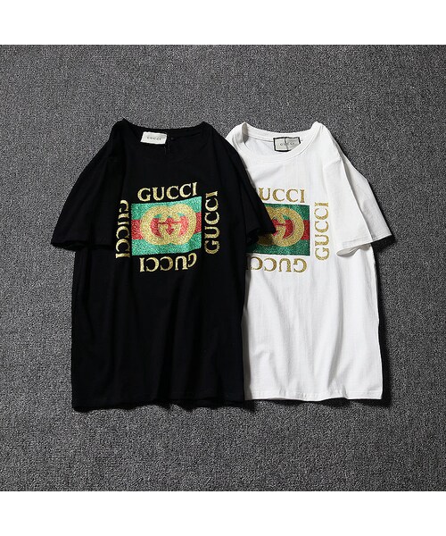 GUCCI（グッチ）の「グッチ GUCCI 半袖 大きいサイズ メンズ シャツ 17 AW ロゴ プリント Tシャツ カットソー 男女通用