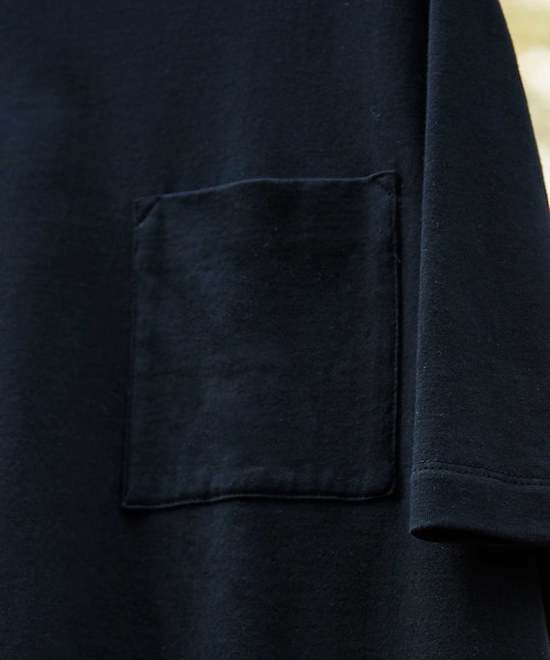 LIDNM（リドム）の「レイヤードビッグTシャツ（Tシャツ/カットソー・メンズ・ブラック・S.M.L）」の4枚目の写真