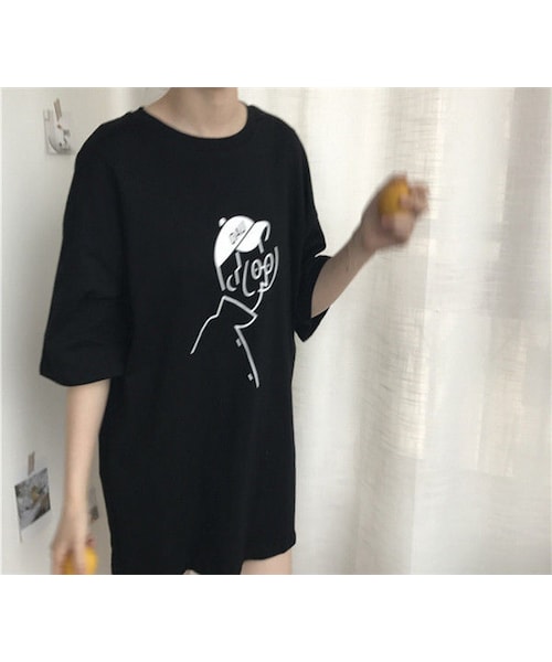 [RADINEO]★24SS★韓国人気★MY DREAM T-SHIRTS no brand（ノーブランド）の「【韓国インポート】イラストゆるT