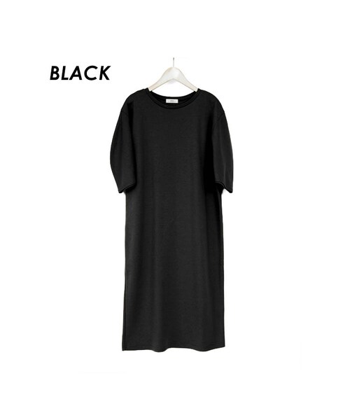 Sheson（シーズン）の「Sheson(シーズン) select 変形スリーブ カットワンピース（チュニック・レディース・ベージュ/ピンク/グレー/ブラック/アイボリー・FREE）」の3枚目の写真