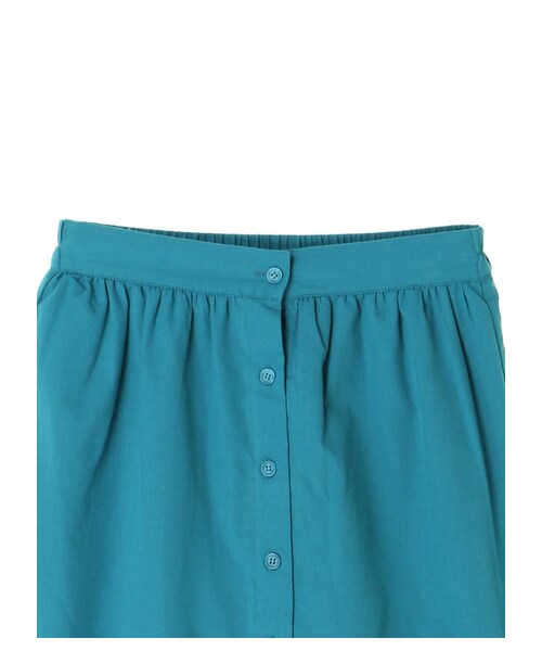 earth music&ecology（アースミュージックアンドエコロジー）の「・前釦ティアードスカート（スカート・ブラック/マスタード/ブルーグリーン・F）」の3枚目の写真