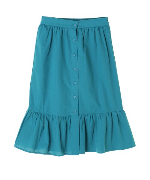 earth music&ecology（アースミュージックアンドエコロジー）の「・前釦ティアードスカート（スカート・ブラック/マスタード/ブルーグリーン・F）」の8枚目の写真