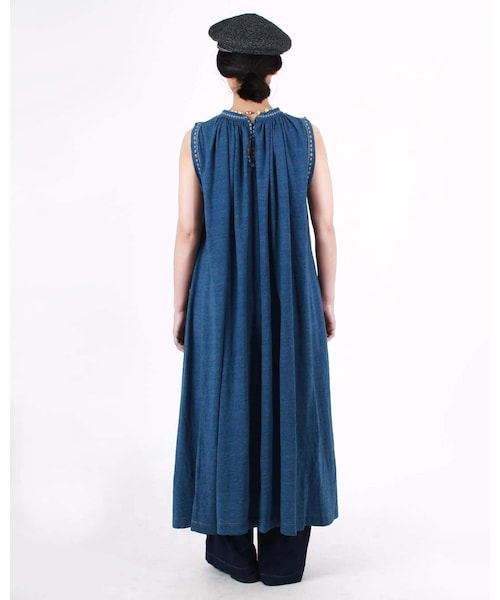 45R（フォーティファイブアール）の「ビオードインディゴ天竺DRESS 