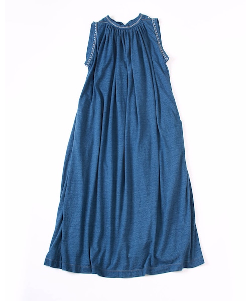 45R（フォーティファイブアール）の「ビオードインディゴ天竺DRESS 