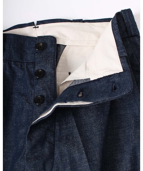 美品 45R 1000デニム 908PANTS サイズ1インディゴ 日本製 45R（フォーティファイブアール）の「1000デニム 908PANTS