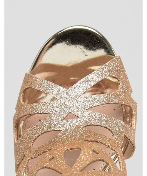 miss kg gold sandals