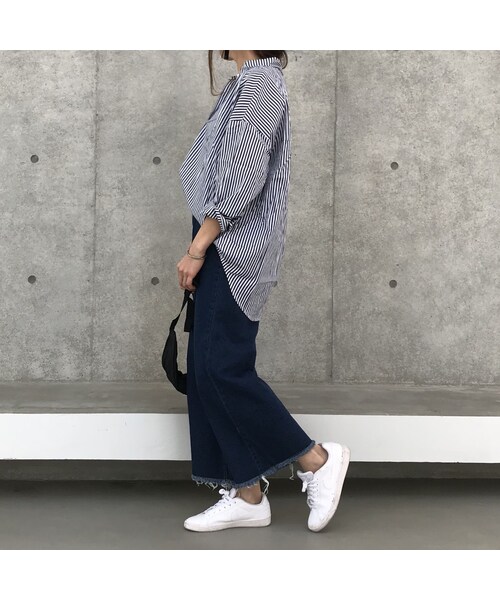 copine（コピン）の「☆再入荷☆オーバーシルエット・スキッパーVネック長袖シャツブラウス(3color) 【クリックポスト対象商品】（シャツ/ブラウス・レディース・その他）」の11枚目の写真