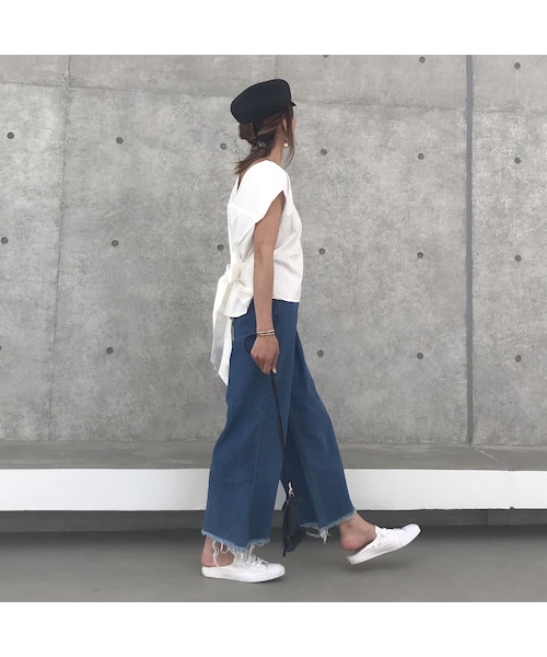 copine（コピン）の「再入荷!タイプライターバックリボンブラウス/ノースリーブブラウス【クリックポスト対象商品】（シャツ/ブラウス・レディース・その他）」の10枚目の写真