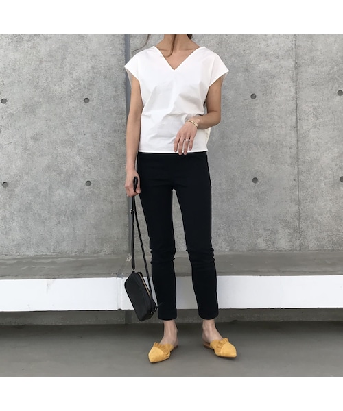 copine（コピン）の「再入荷!タイプライターバックリボンブラウス/ノースリーブブラウス【クリックポスト対象商品】（シャツ/ブラウス・レディース・その他）」の9枚目の写真