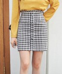 DHOLIC | 2TYPEウエストフリルミニスカート(裙子)