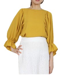 STYLEBLOCK | ダブルジョーゼットギャザースリーブブラウス(シャツ/ブラウス)