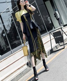 DINT | リアコルセットスリットスカート(スカート)