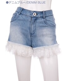 Bobon21 | スポーツMIXデニムショーパン-全３色-(デニムパンツ)