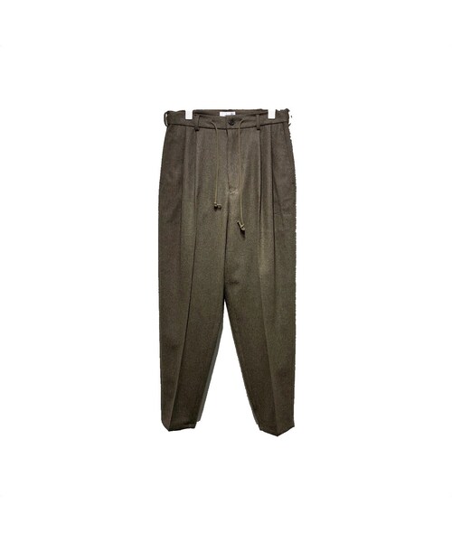yotsuba(ヨツバ)の「yotsuba Wide Slacks(スラックス・メンズ・ブラック BLACK/ベージュ BEIGE/グレー GRAY/ブラウン BROWN/アーミーカーキ ARMY KHAKI/ワインレッド WINE RED/ミッドナイトブルー MIDNIGHT BLUE/ピンク PINK/ライトブルー LIGHT BLUE・size 1・2・0)」の3枚目の写真