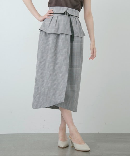STUDIOUS（ステュディオス）の「チェックコルセットスカート（）」 - WEAR 