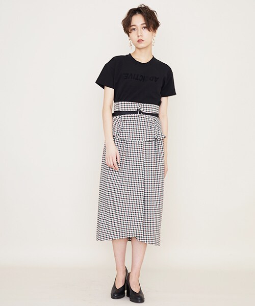 STUDIOUS（ステュディオス）の「チェックコルセットスカート（）」 - WEAR 