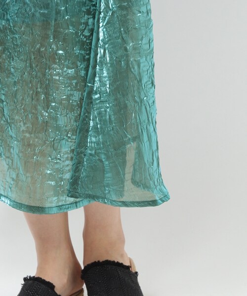 laboratory work（ラボラトリーワーク）の「メタリックシャイニースカート（スカート・ブラウン/ライトイエロー/ブルーグリーン）」の11枚目の写真