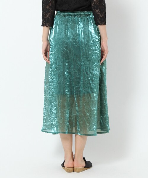 laboratory work（ラボラトリーワーク）の「メタリックシャイニースカート（スカート・ブラウン/ライトイエロー/ブルーグリーン）」の9枚目の写真