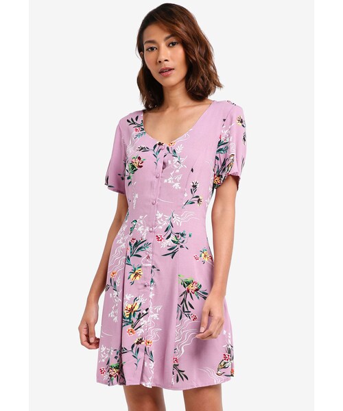 short sleeve tea dress
