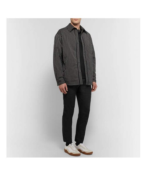 MONCLER(モンクレール)の「Moncler Slim-Fit Grosgrain-Trimmed Cotton-Piqué Polo Shirt(ポロシャツ・メンズ・Black・S/XL/XXL/M/L)」の5枚目の写真