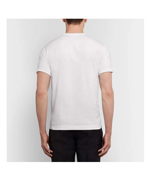 COMME des GARCONS（コムデギャルソン）の「Comme des Garçons SHIRT Printed Cotton-Jersey T-Shirt（Tシャツ/カットソー・メンズ・White・L/S/M/XL/XS）」の4枚目の写真
