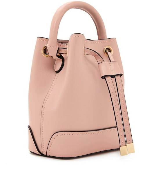 FOREVER 21（フォーエバー トゥエンティーワン）の「Forever 21 Faux Leather Mini Bucket Bag（ショルダーバッグ・レディース・Pink/Red・One Size）」の6枚目の写真