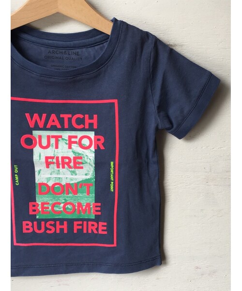 cache cache(カシュ カシュ)の「ARCH&LINE OG LANP TEE(navy)(Tシャツ/カットソー・キッズ・その他)」の2枚目の写真