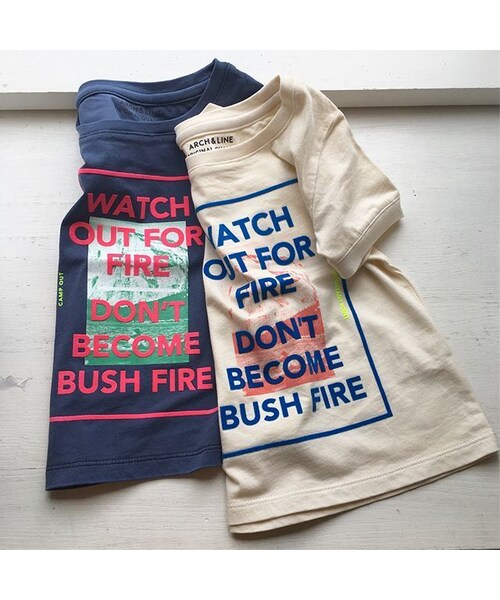 cache cache(カシュ カシュ)の「ARCH&LINE OG LANP TEE(navy)(Tシャツ/カットソー・キッズ・その他)」の4枚目の写真