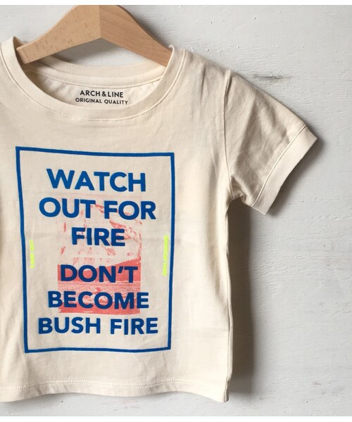 cache cache（カシュ カシュ）の「ARCH&LINE OG　LANP　TEE(off hwite)（Tシャツ/カットソー・キッズ・その他）」の2枚目の写真