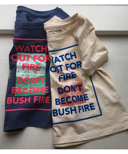 cache cache（カシュ カシュ）の「ARCH&LINE OG　LANP　TEE(navy)  men's（Tシャツ/カットソー・メンズ・その他）」の4枚目の写真