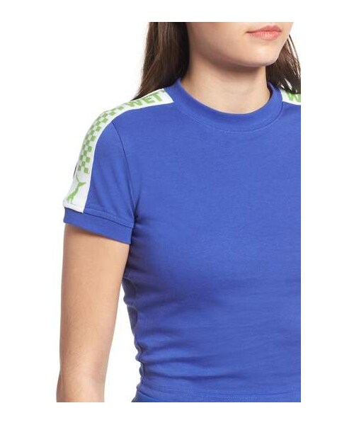 PUMA（プーマ）の「PUMA by Rihanna Crop Tee（Tシャツ/カットソー・レディース・Blue・X-large/X-small/Medium/Small/Large）」の3枚目の写真
