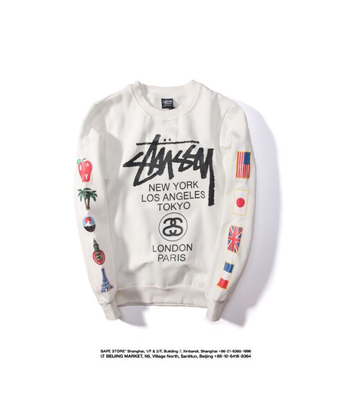 Dr Martens ドクターマーチン の Stussy パーカー ステューシー メンズ レディース スウェット カップル トレーナー 2色 スニーカー Wear