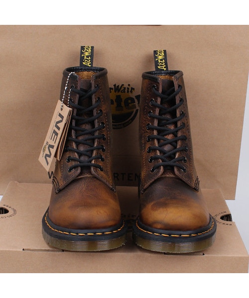 Dr.Martens ドクターマーチン 8ホール ショートブーツ 茶 ブラウン ドクターマーチン Dr.Martens 8ホールブーツ ブラウン - メルカリ