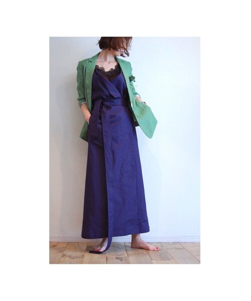 tiny dinosaur（タイニーダイナソー）の「フレンチリネンジャケット（テーラードジャケット・レディース・その他）」の4枚目の写真