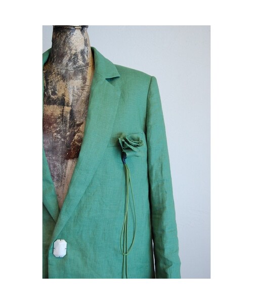 tiny dinosaur（タイニーダイナソー）の「フレンチリネンジャケット（テーラードジャケット・レディース・その他）」の2枚目の写真