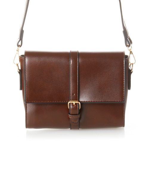 GRL（グレイル）の「ボストンショルダーバッグ（ショルダーバッグ・レディース・キャメル/ブラック/ブラウン・F）」の3枚目の写真